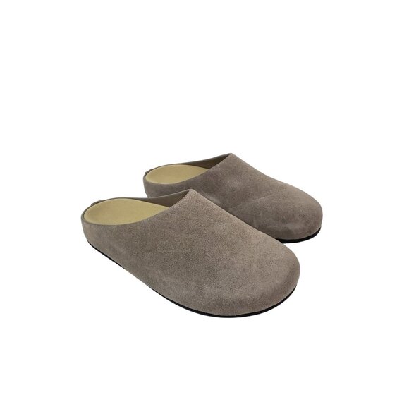 即ゲット ☆THE ROW☆ Hugo Slide スエード Black Hugo Slide - ByGeorge